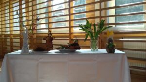 symbole Wielkanocy na stole